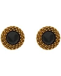 Saint Laurent - Cabochon Clip-On Earrings - Lyst