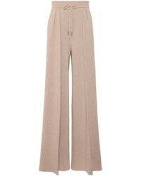Max Mara - Wool-Cashmere Drawstring Trousers - Lyst