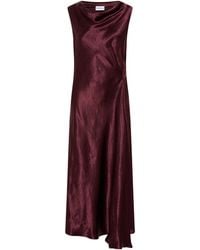 Marella - Satin Midi Dress - Lyst