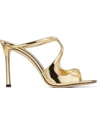 Jimmy Choo - Anise 95 Leather Sandals - Lyst
