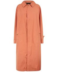 Burberry Cotton Car Coat - Orange
