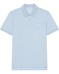 Givenchy - Cotton Grosgrain Logo Polo Shirt - Lyst