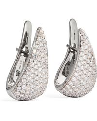 Anita Ko - White Gold And Diamond Claw Earrings - Lyst