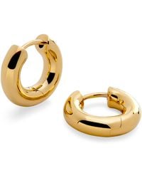 Monica Vinader - Vermeil Huggie Hoop Earrings - Lyst