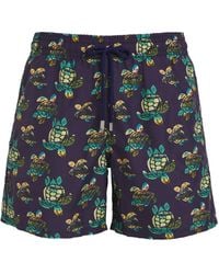 Vilebrequin - Turtle Print Moorise Swim Shorts - Lyst