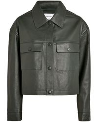 Yves Salomon - Leather Shirt Jacket - Lyst