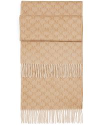 Max Mara - Cashmere Monogram Scarf - Lyst