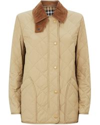 Burberry - Diamond-quilted Barn Jacket - Lyst