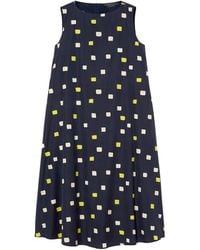 Marina Rinaldi - Cotton Printed Terni Midi Dress - Lyst