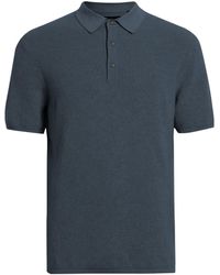 AllSaints - Cotton-wool Polo Shirt - Lyst