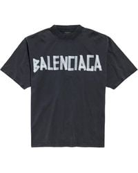 Balenciaga - New Tape Type Medium Fit T-Shirt, Short Sleeves, 100% Cotton - Lyst