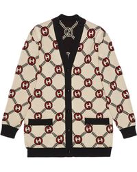 Gucci - Reversible Interlocking G Wool Cardigan - Lyst