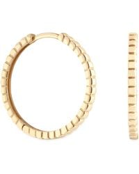 Astrid & Miyu - Ridged Hoop Earrings - Lyst