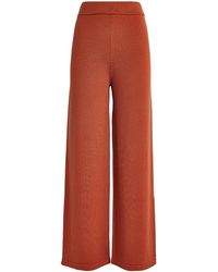 Max Mara - Virgin Wool Knitted Trousers - Lyst