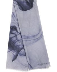 Emporio Armani - Horse Print Scarf - Lyst