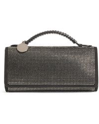 Stella McCartney - Embellished Falabella Top-Handle Clutch Bag - Lyst