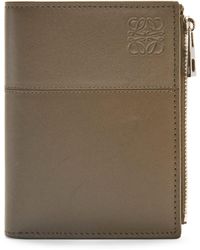 Loewe - Leather Anagram Bifold Cardholder - Lyst