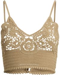 Ralph Lauren - Silk Crochet Bralette - Lyst