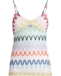 Missoni - Metallic Zigzag Cami Top - Lyst