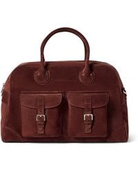 Brunello Cucinelli - Suede Travel Holdall Bag - Lyst