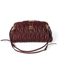 Miu Miu - Matelassé Leather Clutch Bag - Lyst