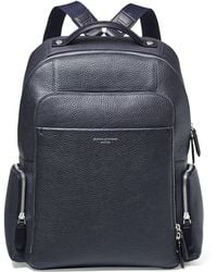 Aspinal of London - Pebbled Leather Reporter Zipped Backpack - Lyst