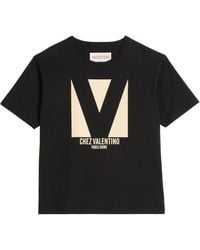 Valentino - Cotton Chez T-Shirt - Lyst