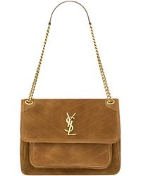 Saint Laurent - Medium Suede Niki Shoulder Bag - Lyst