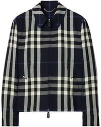 Burberry - Wool-blend Check Jacket - Lyst