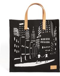 Paul Smith Tragetasche City mit Aufdruck - Schwarz