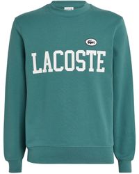 Lacoste - Flocked-fleece Logo Sweatshirt - Lyst