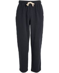 FRAME - Cotton Drawstring Trousers - Lyst
