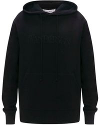 JW Anderson - Cotton Logo-embroidered Hoodie - Lyst