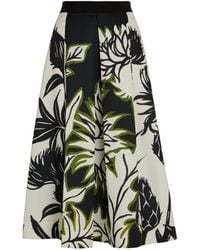 MAX&Co. - Floral Print Midi Skirt - Lyst