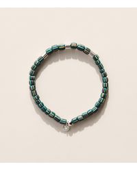 Tateossian - Rhodium-Plated Sterling Rigato Java Beaded Bracelet - Lyst