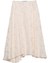 Prada - Jacquard Floral Midi Skirt - Lyst