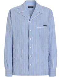 Dolce & Gabbana - Crinkle-Effect Stripe Shirt - Lyst