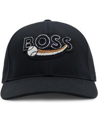 BOSS - Cotton Logo Baseball Cap - Lyst