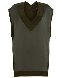 AllSaints - Wool Sleeveless Bern Sweater - Lyst