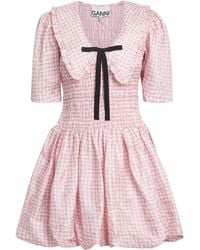 Ganni - Check' Dress - Lyst