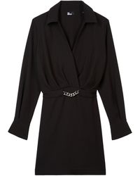The Kooples - Chain-detail Crepe Dress - Lyst