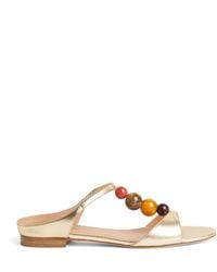 Malone Souliers - X Harrods Metallic Leather Lena Sandals - Lyst