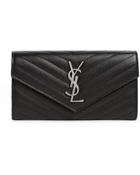 Saint Laurent - Monogram Matelassé Large Flap Wallet - Lyst