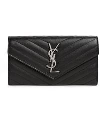 Saint Laurent - Monogram Matelassé Large Flap Wallet - Lyst
