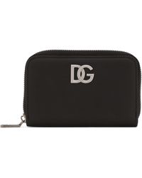 Dolce & Gabbana - Leather Dg Millennials Zip-around Wallet - Lyst