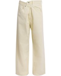 Agolde - Vana Fold Wide-Leg Jeans - Lyst