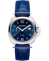 Panerai - Stainless Steel Luminor Due Luna Watch - Lyst