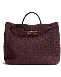 Bottega Veneta - Large Leather Andiamo Shoulder Bag - Lyst