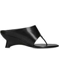 KHAITE - Leather Marlow Heeled Mules 55 - Lyst