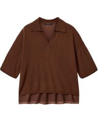 AllSaints - Wool Bern Polo Shirt - Lyst